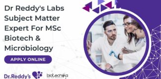 Dr Reddy's Labs SME Role