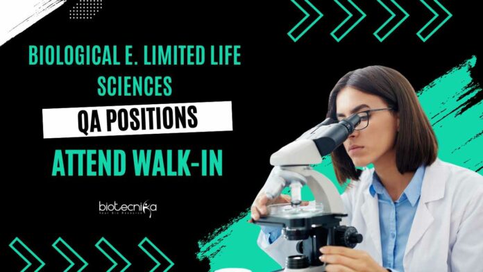 Biological E Limited Life Sciences