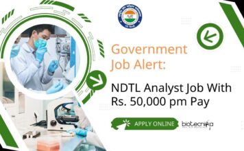 Govt NDTL Analyst Job