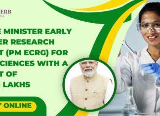 Prime Minister Early Career Research Grant (PM ECRG) For Life Sciences With a Grant of Rs. 60 Lakhs Prime Minister Early Career Research