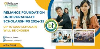 Reliance Foundation Undergraduate Scholarships