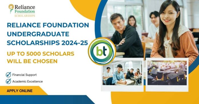 Reliance Foundation Undergraduate Scholarships