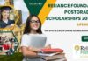 Reliance Foundation Postgraduate Scholarships 2024-25 For Life Sciences Reliance Foundation Scholarships 2024-25