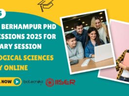 IISER Berhampur PhD 2025