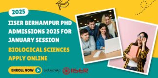 IISER Berhampur PhD 2025