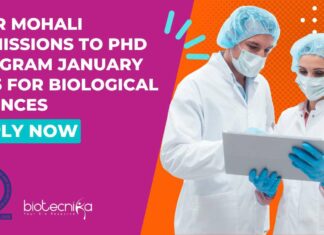 IISER Mohali 2025 Admissions PhD