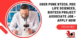 IISER Pune Project Vacancies