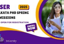 IISER Kolkata PhD Admissions 2025 For Biological Sciences – Apply Online IISER Kolkata PhD Admissions 2025