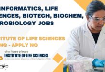 Bioinformatics, Life Sciences, Biotech, Biochem, Microbiology Jobs at Institute of Life Sciences – Apply No ILS Bioinformatics Vacancies Project