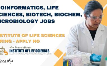 Bioinformatics, Life Sciences, Biotech, Biochem, Microbiology Jobs at Institute of Life Sciences – Apply No ILS Bioinformatics Vacancies Project