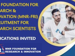 MNR-FRI Recruitment For Research