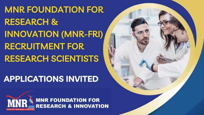 MNR-FRI Recruitment For Research