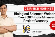 IICB Non-NET Biological Sciences