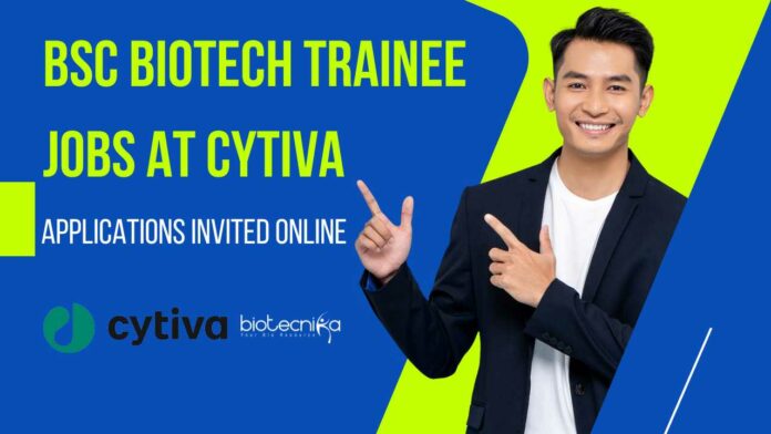 BSc Biotech Trainee Jobs