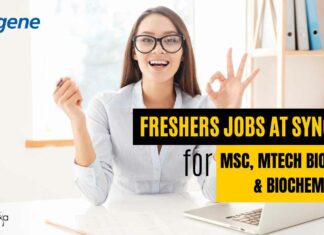 Freshers Vacancies at Syngene