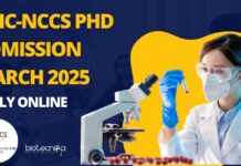 NCCS PhD Admission 2025