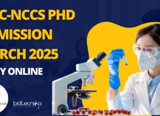 NCCS PhD Admission 2025