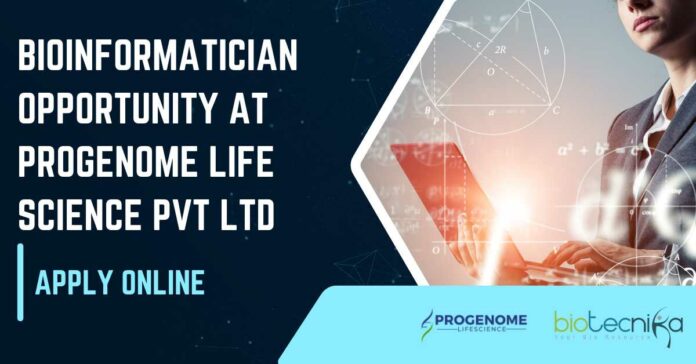 Bioinformatician Job at ProGenome