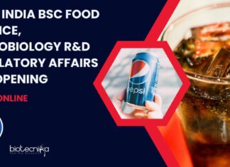 Pepsi India BSc Food Science
