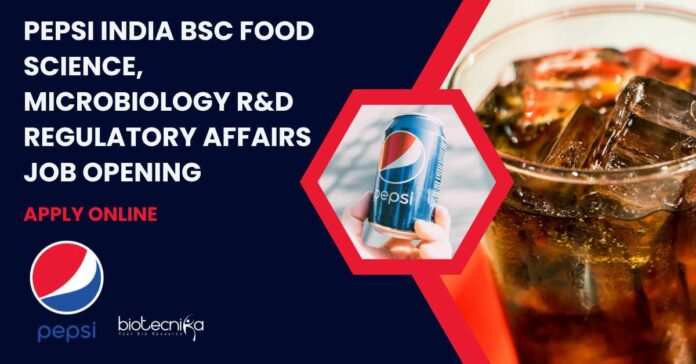 Pepsi India BSc Food Science