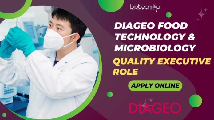 DIAGEO Microbiology Quality Executive