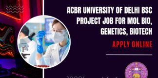 ACBR Delhi BSc Project Job