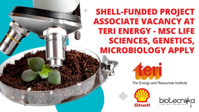 Project Associate Vacancy at TERI