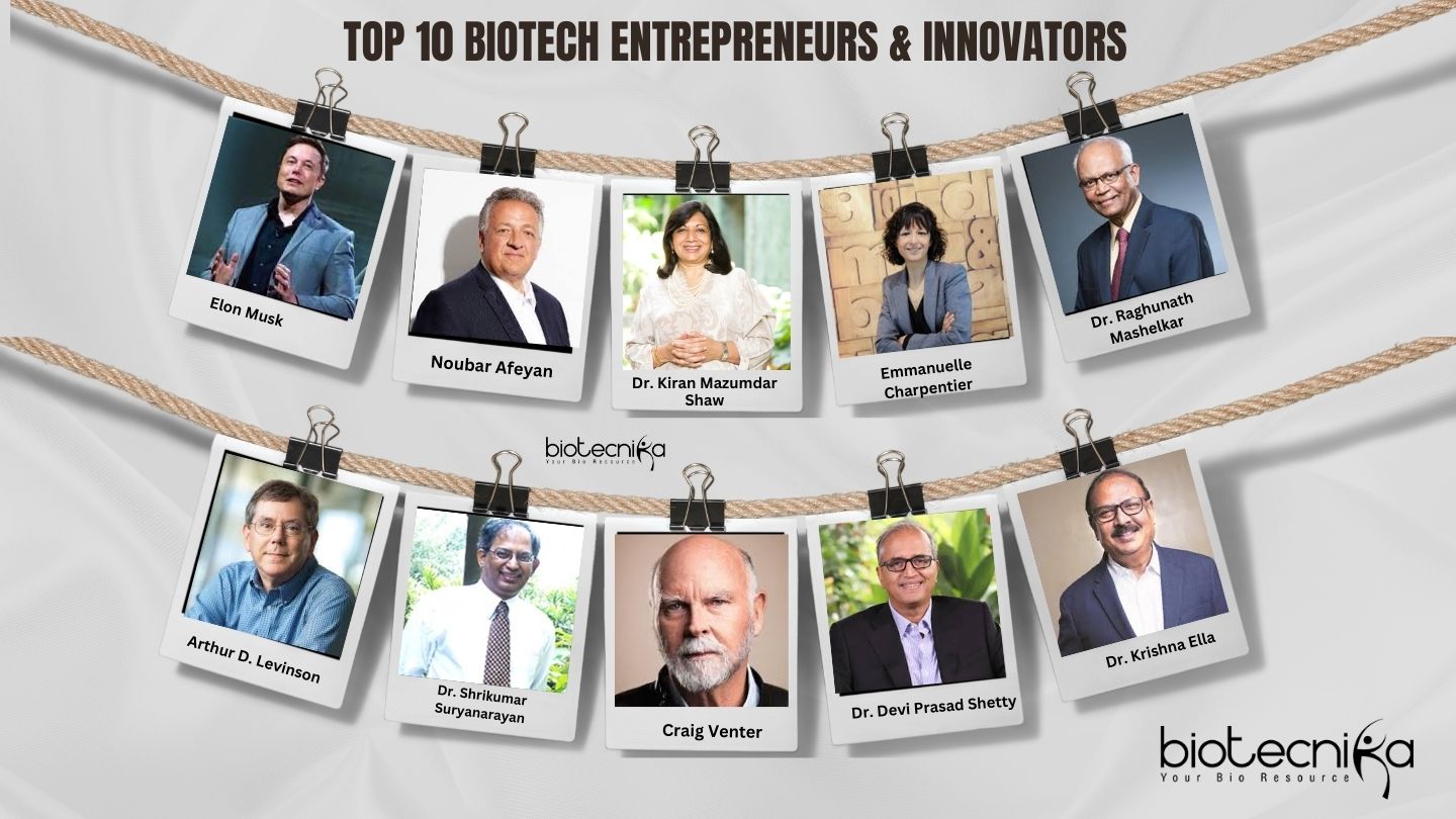 Top 10 Biotech Entrepreneurs