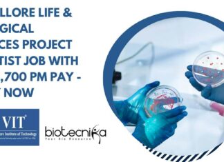VIT Vellore Life & Biological Sciences Project Scientist Job With Rs. 73,700 pm Pay – Apply Now VIT Vellore Scientist Vacancy