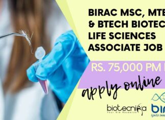 BIRAC Biotech Life Sciences