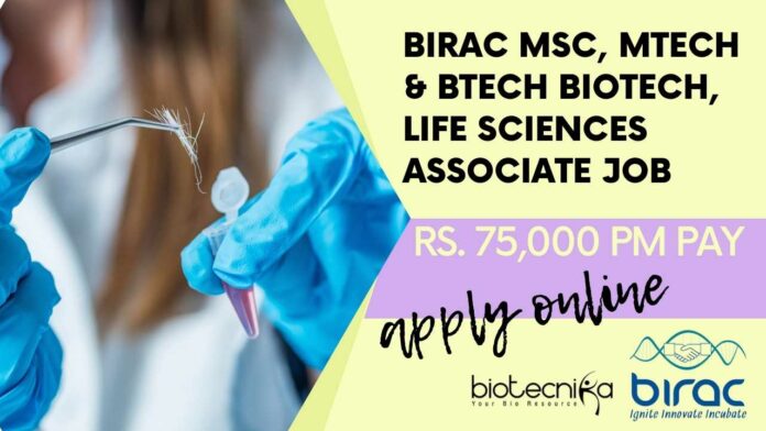 BIRAC Biotech Life Sciences
