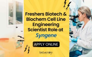 Freshers Jobs Syngene Vacancies For Biotech & Biochem - Apply Online