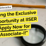 IISER Pune BTech Biotech, Life Sciences Apply Now for Project Job