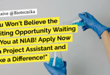 NIAB BSc Life Sciences Project Vacancy - Apply Online