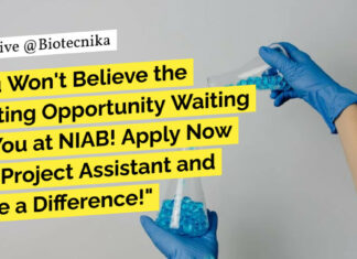 NIAB BSc Life Sciences Project Vacancy - Apply Online