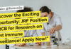 Life Sciences JRF Vacancy at RCB