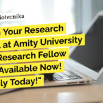 Amity University AIVI JRF Job For Biological Sciences - Apply Online