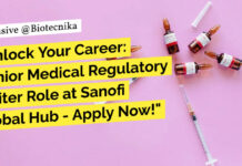 Sanofi Medical Regulatory Writer Role For MSc & PhD - Apply Now!