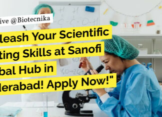 Sanofi Scientific Writer Position