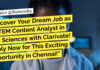 Clarivate STEM Content Analyst in Life Sciences & Healthcare! Apply Now Clarivate STEM Content Analyst Jobs in Life Sciences & Healthcare! Apply Now