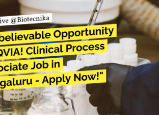 IQVIA Clinical Process Associate Job For BSc Candidates - Apply Now!