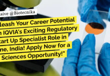 IQVIA BSc Vacancies Life Sciences - Apply Online For Regulatory & Start Up Specialist Role