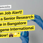 Syngene Cell Biology Jobs, Research Associate Job For MSc & MTech - Apply Online