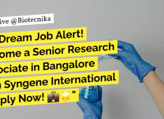 Syngene Cell Biology Jobs, Research Associate Job For MSc & MTech - Apply Online