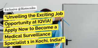 IQVIA BSc Life Science Vacancies - Apply For Medical Surveillance Specialist Post