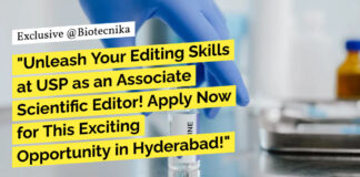 Freshers Jobs at USP - Apply For Associate Scientific Editor Position!