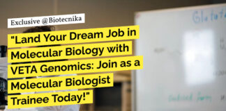 Molecular Biologist Trainee Vacancies at VETA Genomics - Apply Online