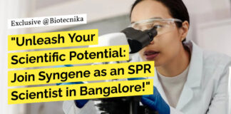 Syngene MTech Life Sciences Scientist Role - Apply Online