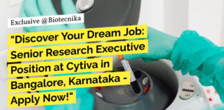 Cytiva Research Executive Job For Biology & Immunology Candidates - Apply Online