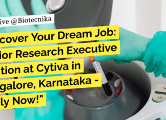 Cytiva Research Executive Job For Biology & Immunology Candidates - Apply Online